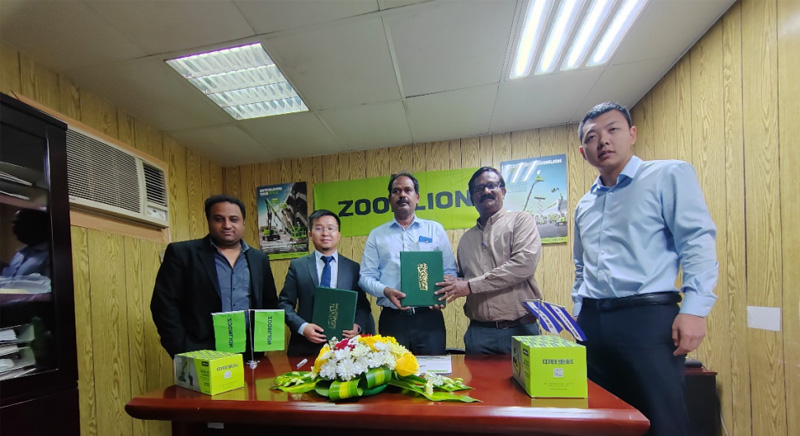 Aurora Green Shining in the Middle East | ZOOMLION's Subsidiary in Saudi Arabia Experiences a Small Surge in Contract Signing